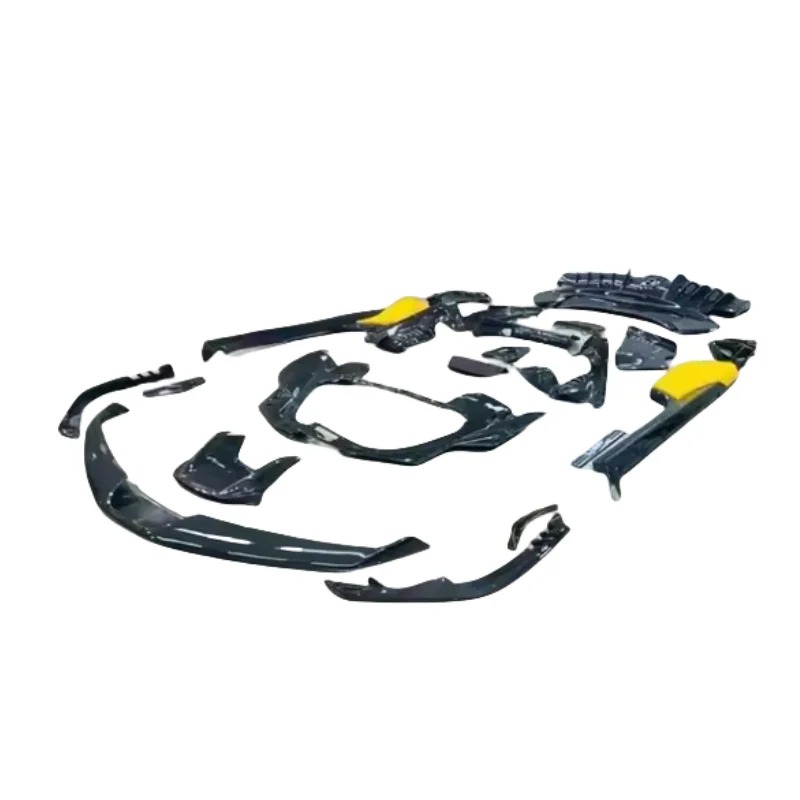 High Quality Dry Carbon Fiber Body Kits for  SF90 New Real Carbon Fiber Front Lip Rear Lip Side Skirt Spoiler Upgrade